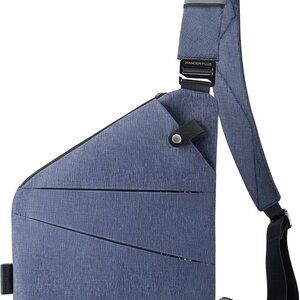 Anti Theft Crossbody Travel Bag for Women Men, Multi-Pocket Crossbody Bag, Slim